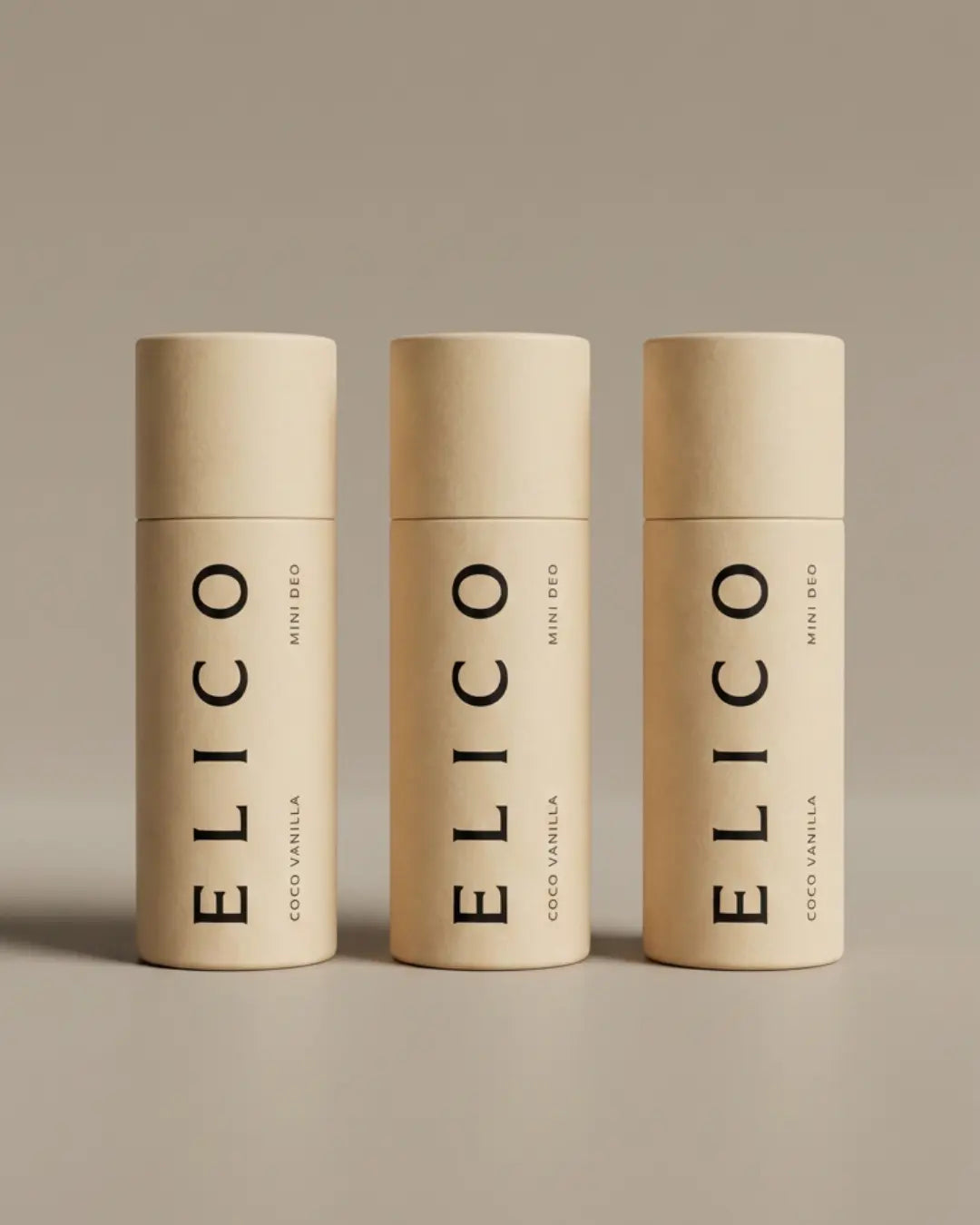 Mini Deo Coco Vanilla — aluminium-free solid deodorant in a paperboard tube